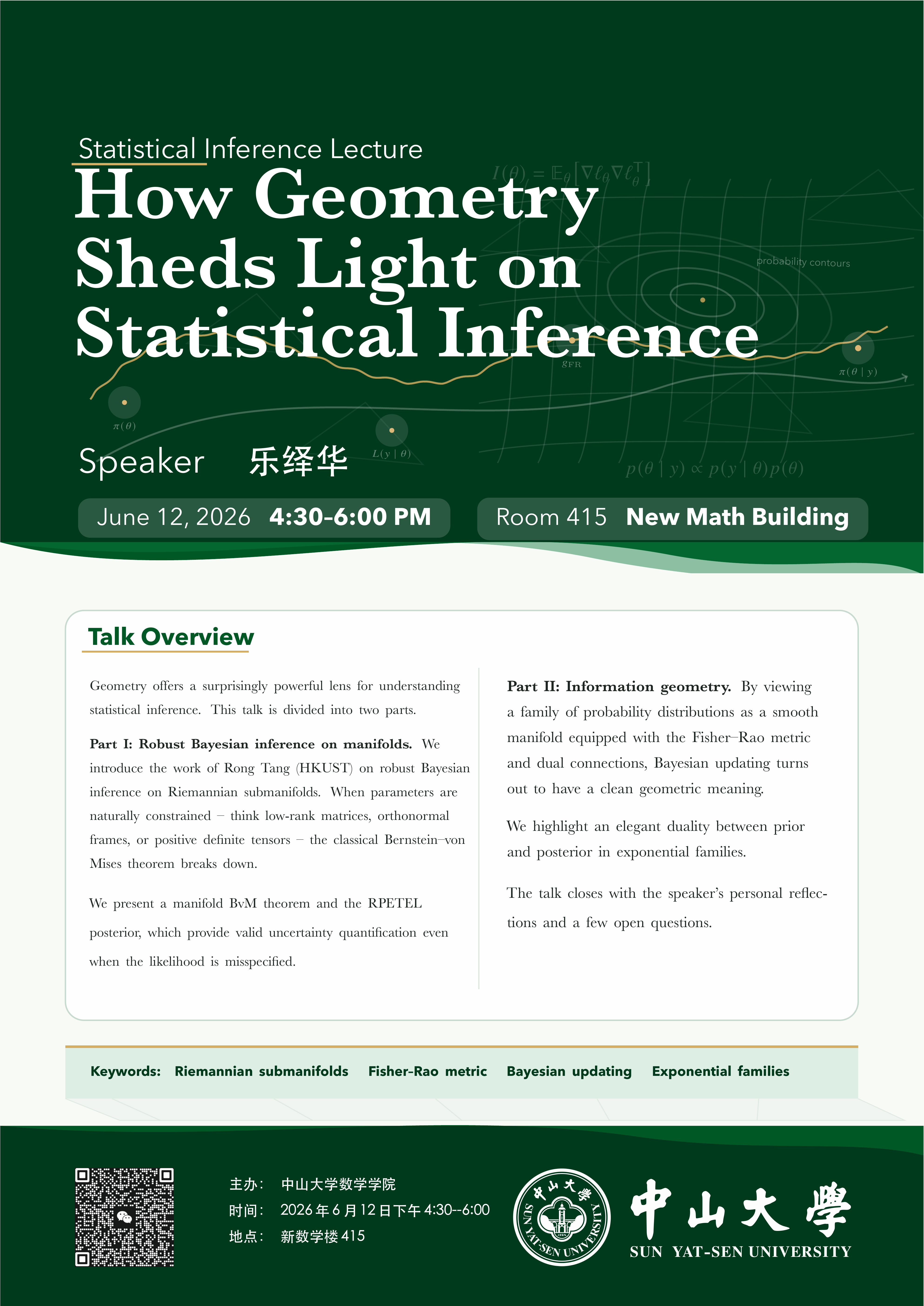 How Geometry Sheds Light on Statistical Inference